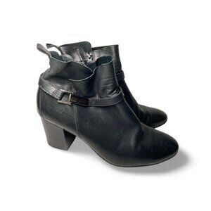 Paul Green Kathy Ankle Boot Black Leather